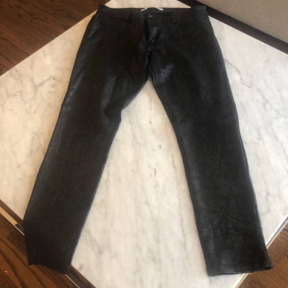 Faux leather ultra skinny pant.  Size 29.
